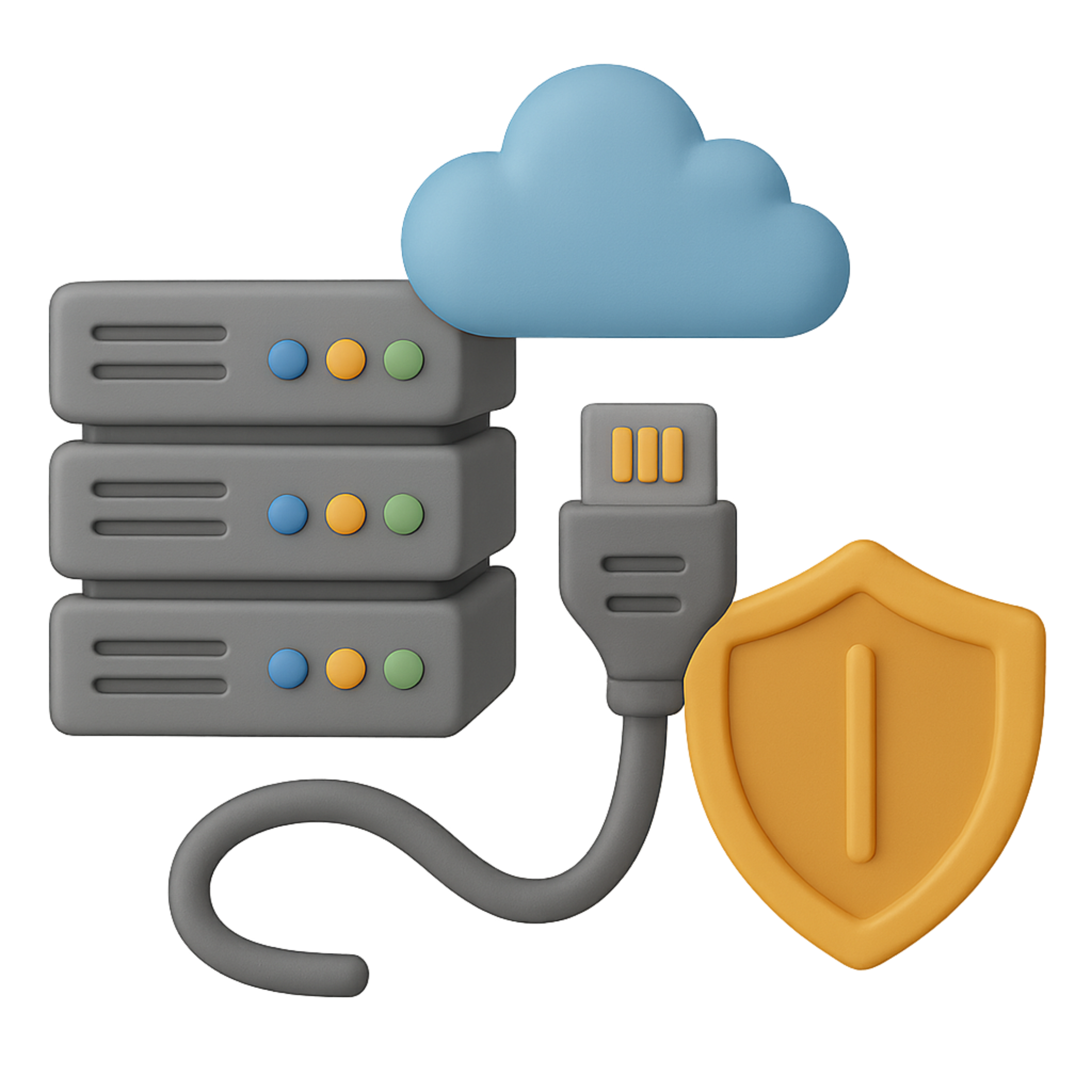 Web hosting illustration